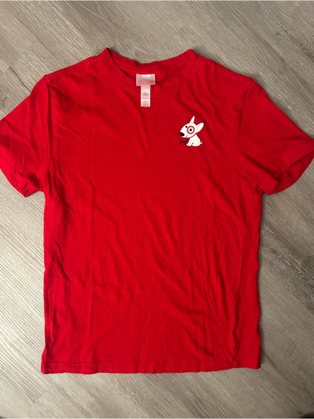 Wondershop Red Tee with Small White Mascot